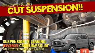 Customer States Suspension is Leaning Reverse Carolina Squat | 2021 Toyota Tacoma TRD 4x4 3.5l