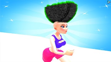 Afro Hair Run - All Levels Gameplay New Update Walkthrough (Android, iOS)