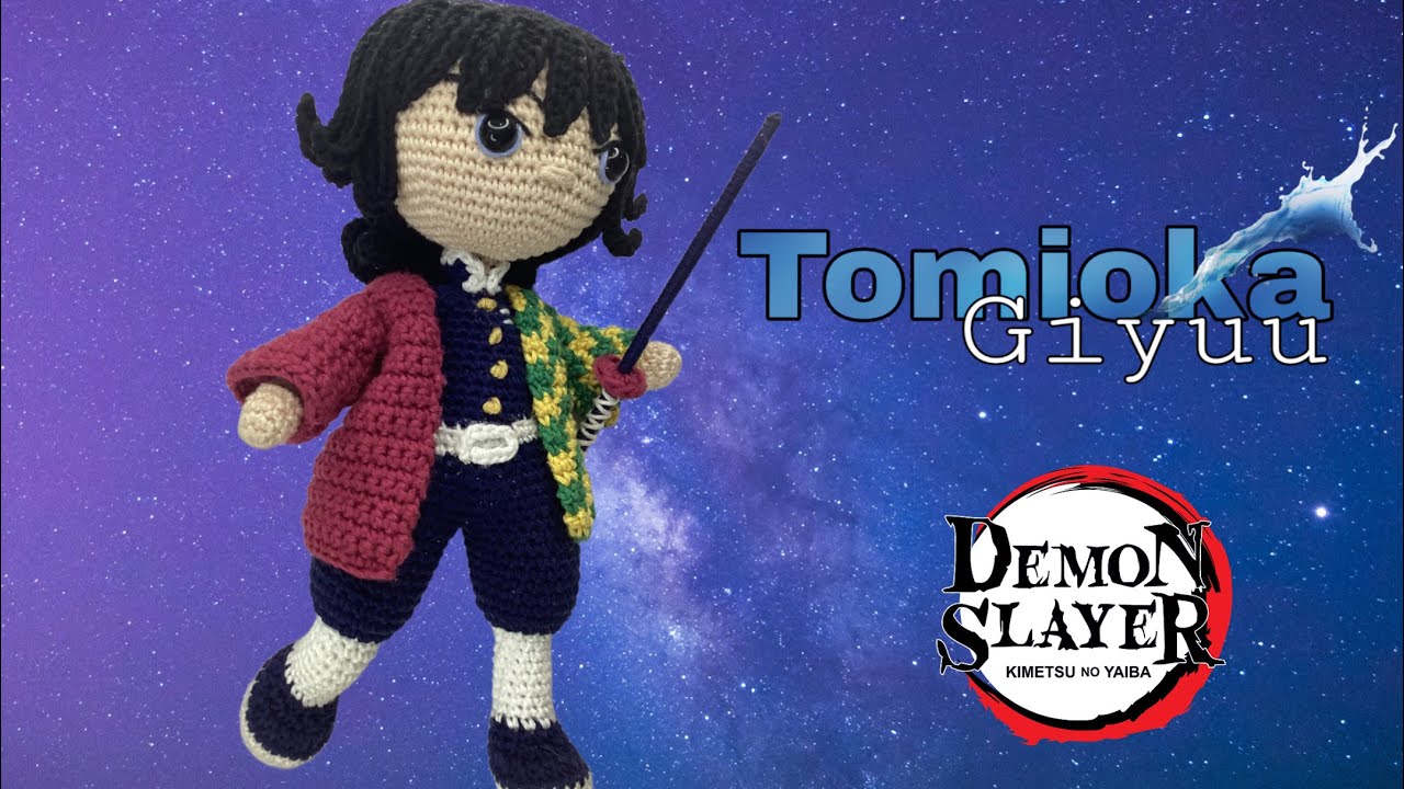 TOMIOKA GUIYUU Amigurumi 4/4 (SUSBS🇺🇸🇧🇷) #kimetsunoyaiba #demonslayer #tomiokafanart