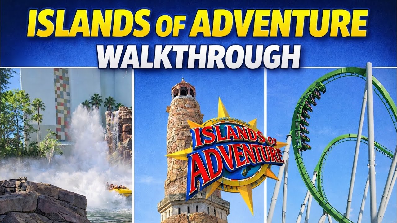 Universal’s Islands of Adventure Full Walkthrough | Hulk, VelociCoaster, Jurassic Park & Water Rides