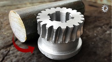 Making gear wheels - machining worm gears step by step