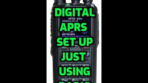 Anytone 878UVII- APRS  -Set up  using the radio-DMR