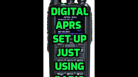 Anytone 878UVII- APRS  -Set up  using the radio-DMR