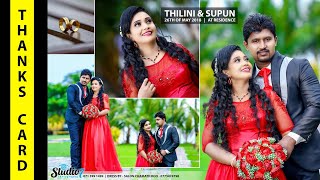 How to Make a Wedding Thanks You Card in Sinhala Photoshop tutorial