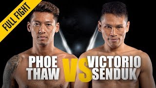 Phoe Thaw vs. Victorio Senduk | Sensational Stoppage | ONE Full Fight | June 2019