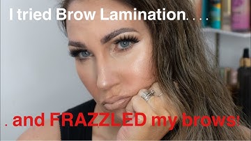 I tried DIY Brow Lamination - GONE WRONG