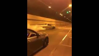 VZ SS Ute Tunnel Burnout