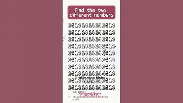 Can You Spot the Odd Numbers Out?#braingames #puzzletime #opticalillusion #mindgames