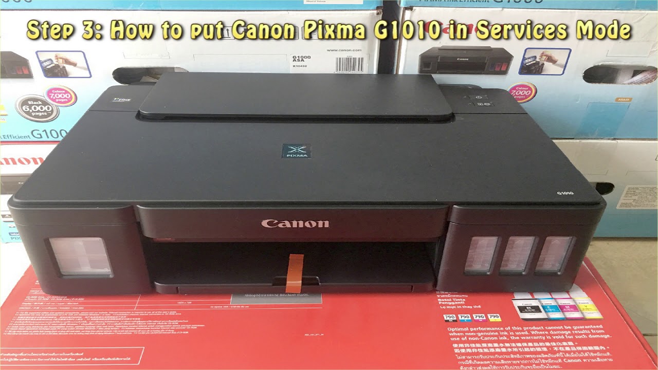 Reset Canon Pixma G1010 Waste Ink Pad Counter Youtube Reset Canon Pixma G1010 Waste Ink Pad Counter Youtube