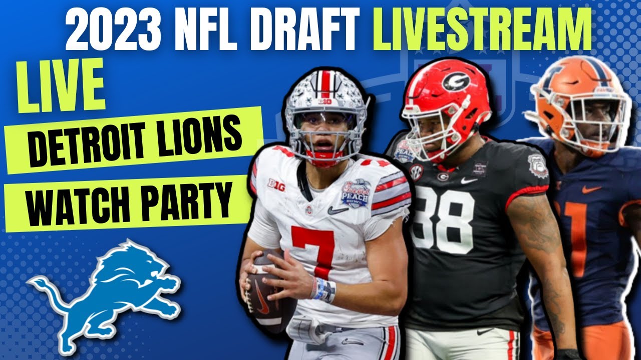 Detroit Lions 2023 NFL Draft Streaming Watch Party Round 1 Highlights 
