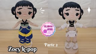 Zoey K-pop amigurumi Demon Hunters part 2 | Joss Knits clothing |