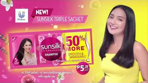 Sunsilk Smooth and Manageable TVC 2021 15s with Kathryn Bernardo (PH, with Triple Sachet Version)