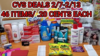 CVS COUPONING HAUL🔥46 ITEMS/.20 CENTS EACH! [SO MANY DOUBLE DIPS] 2/7-2/13 [FREE HAIR CARE &amp; MORE]