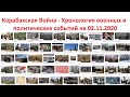 02.11.2020  Карабахская Война-Хронология военных и политическиx событий на понедельник  02.11.2020