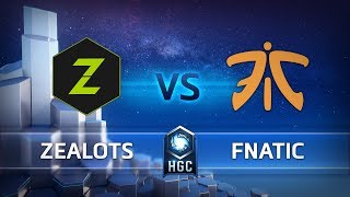 HGC EU - Phase 2 Part 1 - Game 1 - Fnatic v Zealots