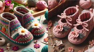 Nice 💫🤩 Crochet Ideas For Shoes (Sharing Ideas) #Crocheting #Crochetinspiration