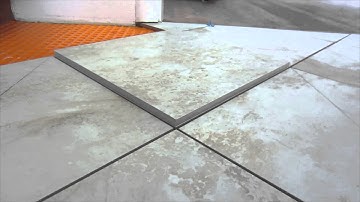 Easy way to Measure  and mark ceramic tile for diagonal and diamond pattern  cuts