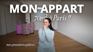 J'EMMÉNAGE DANS MON APPART À PARIS // empty apartment tour | Alaïa déménage ep.2 image