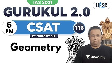 UPSC CSE PRELIMS 2021 | Gurukul 2.0 | CSAT by Surojit Sir | Geometry