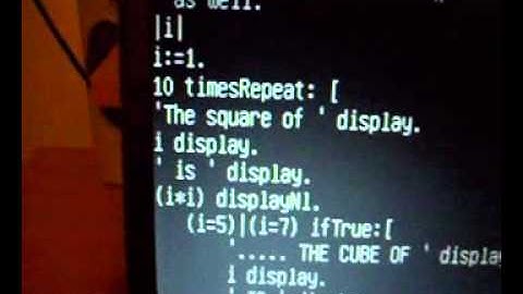 Smalltalk Program with loop and If statement