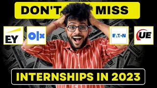 6 Amazing Internship Opportunities of 2023 ‍ [ APPLY NOW  ]