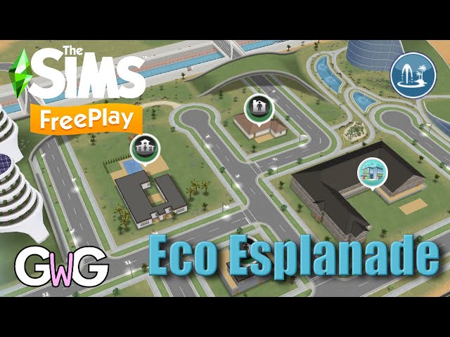 The Sims Freeplay- Eco Esplanade ALL Tasks and Prizes [Sim Springs