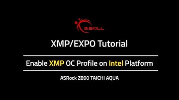 XMP/EXPO Guide - Enable XMP on Intel Platform (ASRock)