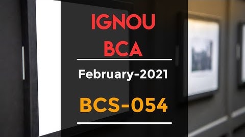 BCS-054 | February 2021 | Computer Oriented Numerical Techniques | BCA IGNOU | SelfStudies #bcs054