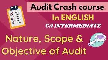 CA Inter Audit - Chapter 1 in ENGLISH - Nature,Objective & Scope of Audit || SA 200, 210 || Part 2