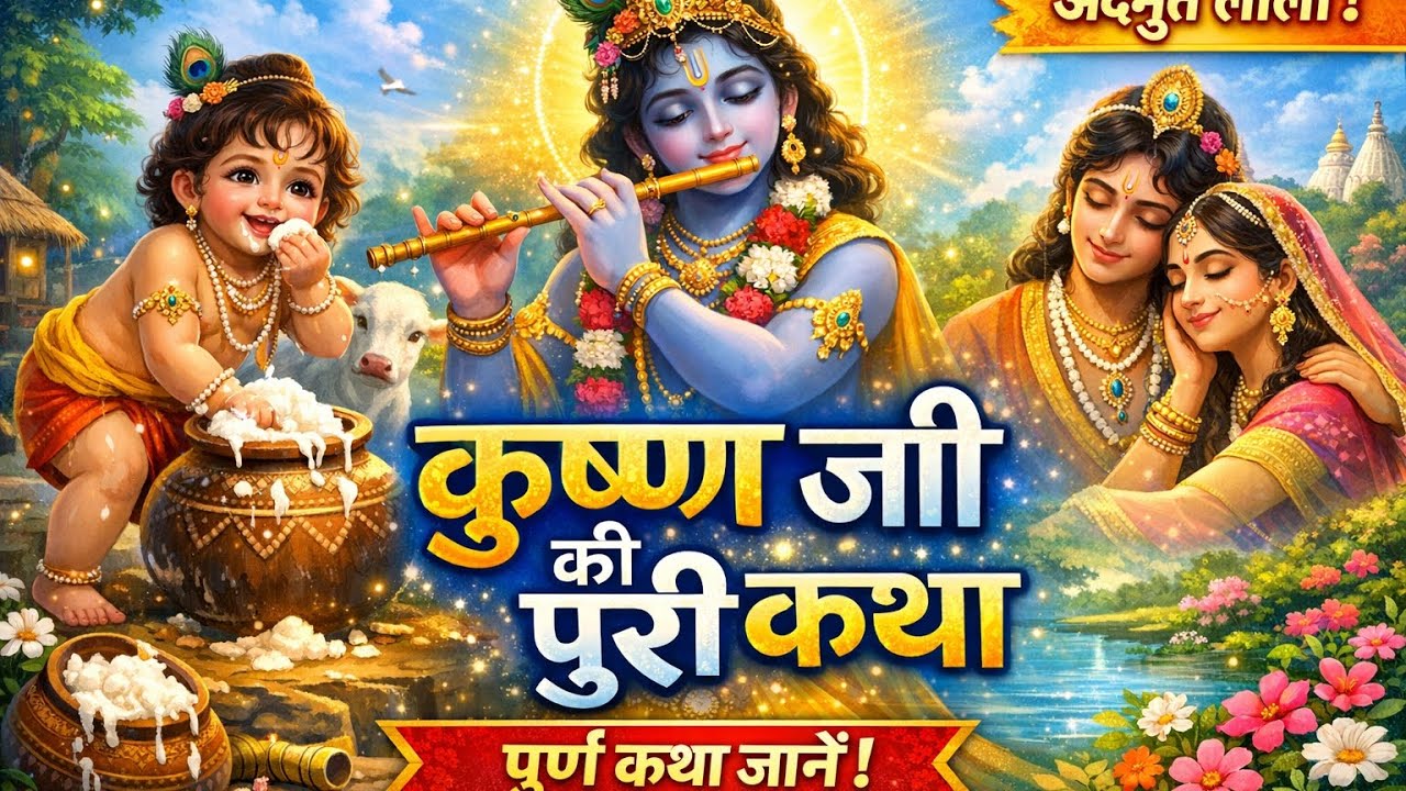 यह रही भगवान श्रीकृष्ण जी की संपूर्ण कथा 🌺🌸