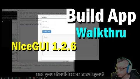 Build App With NiceGUI 1.2.6 On Windows | Coding Vlog | Python Web Crawler App