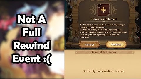 [AFK Arena] Engraving Rewind Not Working?