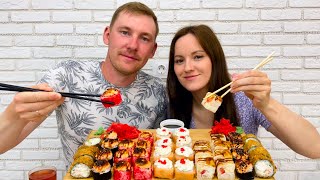 видео: МУКБАНГ РОЛЛЫ ФИЛАДЕЛЬФИЯ СУШИ ЗАПЕЧЕННЫЕ С СЫРОМ с курицей распаковка Любимый Василек MUKBANG ROLLS картинка: МУКБАНГ РОЛЛЫ ФИЛАДЕЛЬФИЯ СУШИ ЗАПЕЧЕННЫЕ С СЫРОМ с курицей распаковка Любимый Василек MUKBANG ROLLS
