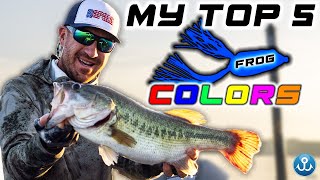 My Top 5 Topwater Frog Colors for Big Bass!