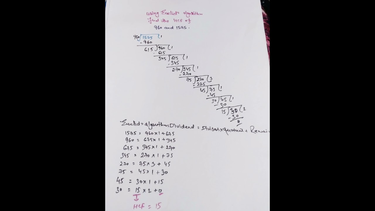 Unveiling Euclid's Algorithm: Master HCF of 2 Numbers