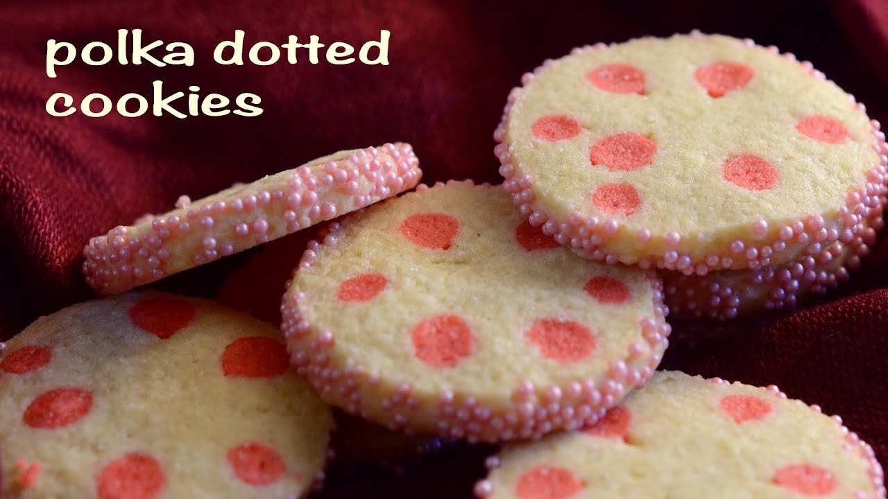 Polka Dot cookies recipe/ butter cookies recipe YouTube