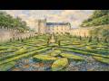 French Chateau Garden Impressionist Painting | 4K Art for TV Screensaver 3 Hours