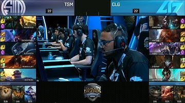 TSM vs CLG Game 4 Highlights - TEAM SOLOMID vs COUNTER LOGIC GAMING NA LCS PLAYOFF SEMIFINAL #2 SU