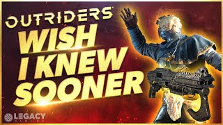 Outriders - Wish I Knew Sooner | Tips, Tricks, \& Game Knowledge for New Players