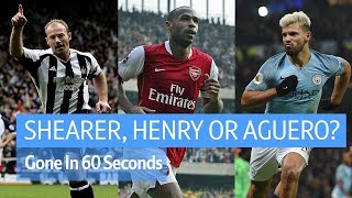 Shearer, Henry or Aguero? Gone in 60 Seconds | Saturday Morning Savage screenshot 5