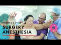 The funniest anesthesia reaction: coming out of surgery experience .