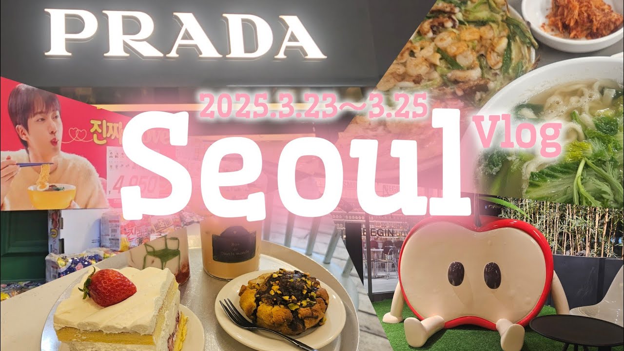 【ソウルvlog】2025.3/パジュアウトレット/BTSジンくんIGIN POP UP