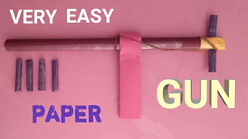 How To Make Very Easy Paper Gun That Shoot - easy paper gun tutorial