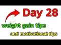 Motivational tricks and weight gain tips