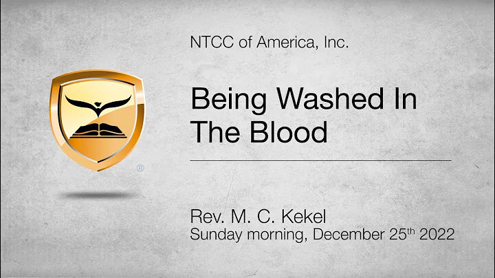 Being Washed In The Blood  Leviticus 9:6-14  Rev. ...
