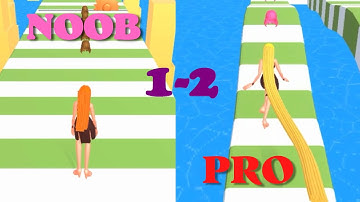 Hair Challenge Rich Run 3D in Best Result Gameplay iOS, Android Update All Trailers Level 1-2