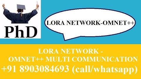 lora network multi communication using Omnet++ projects | Omnet++ lora multi communication projects