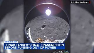 Lunar lander sends final photo before losing power: 'Goodnight, Odie'