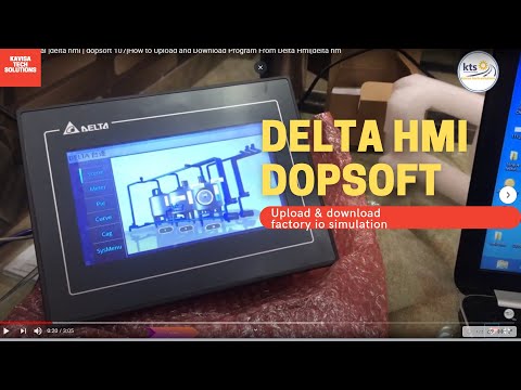 dopsoft tutorial |delta hmi | dopsoft 107|How to Upload and Download Program From Delta Hmi|delta hm