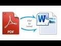 How To Convert PDF To Word Document Offline